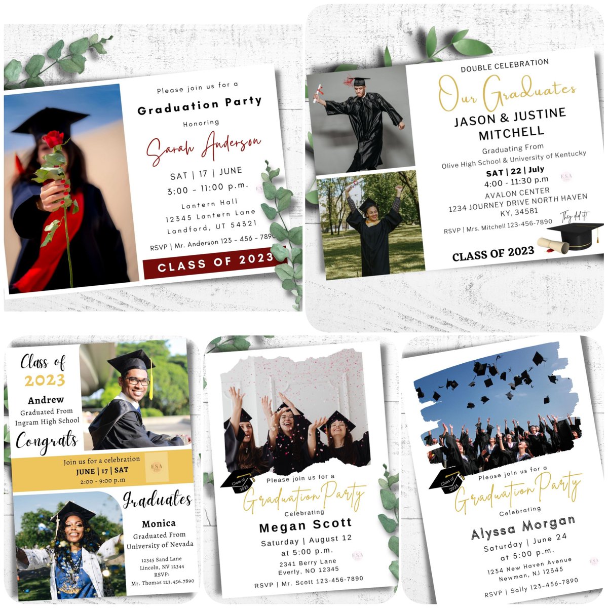 Lucybook reviewer🦕📚 on Twitter "RT EsaKreates Graduation Invitation