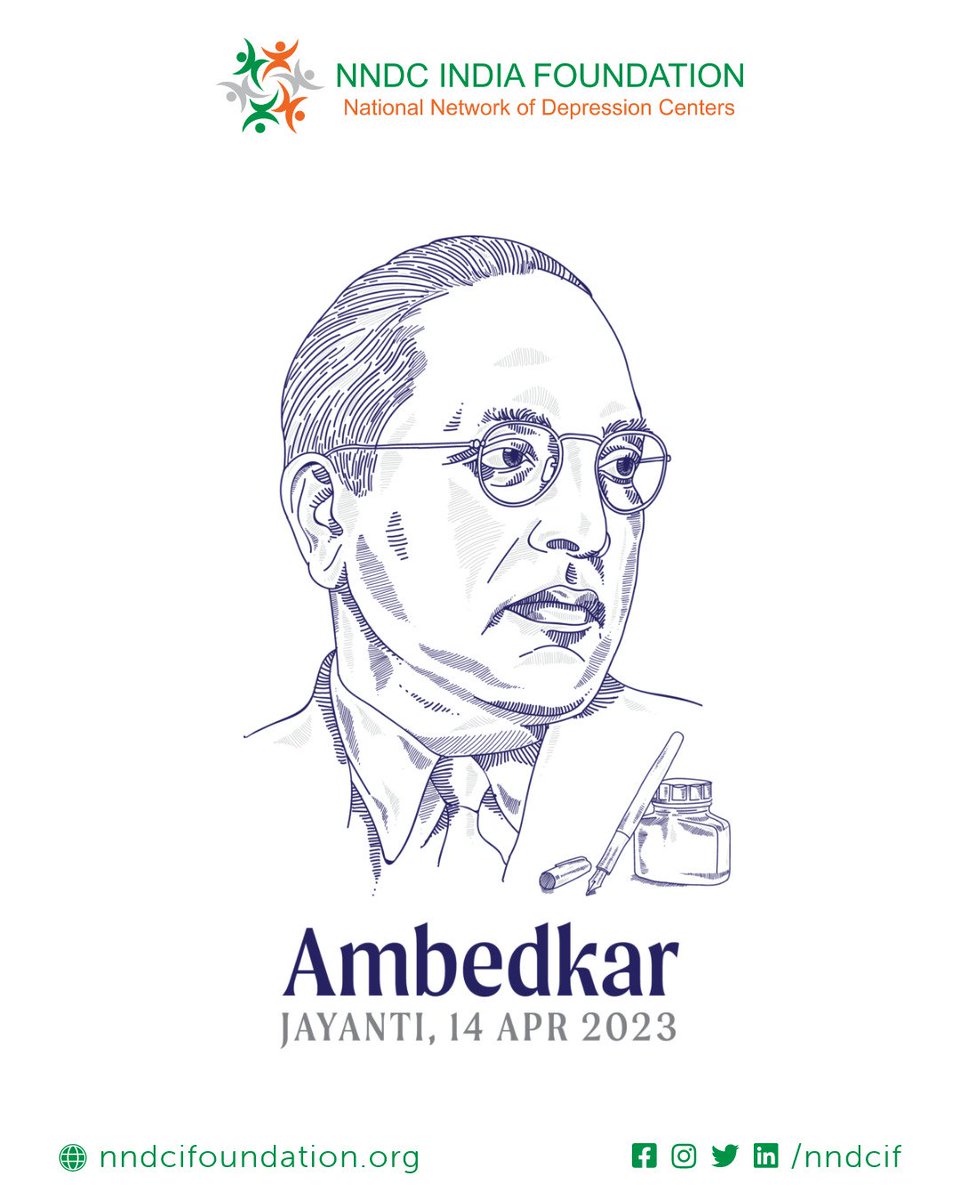 Let the spirit of self-confidence, individualism, and resistance to oppression continue to guide us in living life respectfully. Happy Babasaheb Ambedkar Jayanti

#AmbedkarJayanti #selfconfidence #MentalHealthAwareness