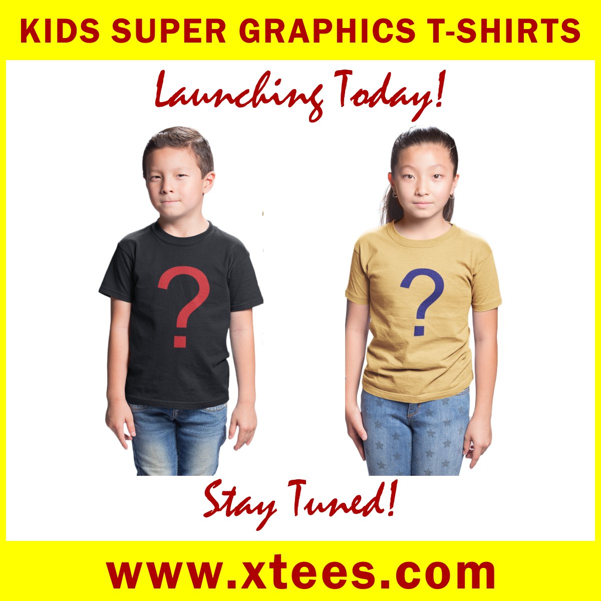 #kidsofinstagram #kids #boys #girls #babiesofinstagram #babies #tshirts #tshirt #graphictshirts #graphictshirt #printedtshirts #printedtshirt #digitalprint #digitalprinting | Launching Today | Stay Tuned | xtees.com