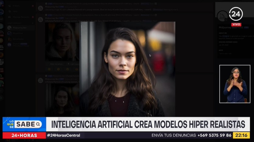 24HorasTVN's tweet photo. @PascaleFuentesM 🧑🔬 #LoQueSeSabe | Inteligencia artificial crea modelos hiper realistas. #24HorasCentral
🖥 #TVNPlay ➡️ https://t.co/zQyCTBEaXF
📡 En vivo ➡️ https://t.co/dScQTp71oR https://t.co/in4n0EPLUF