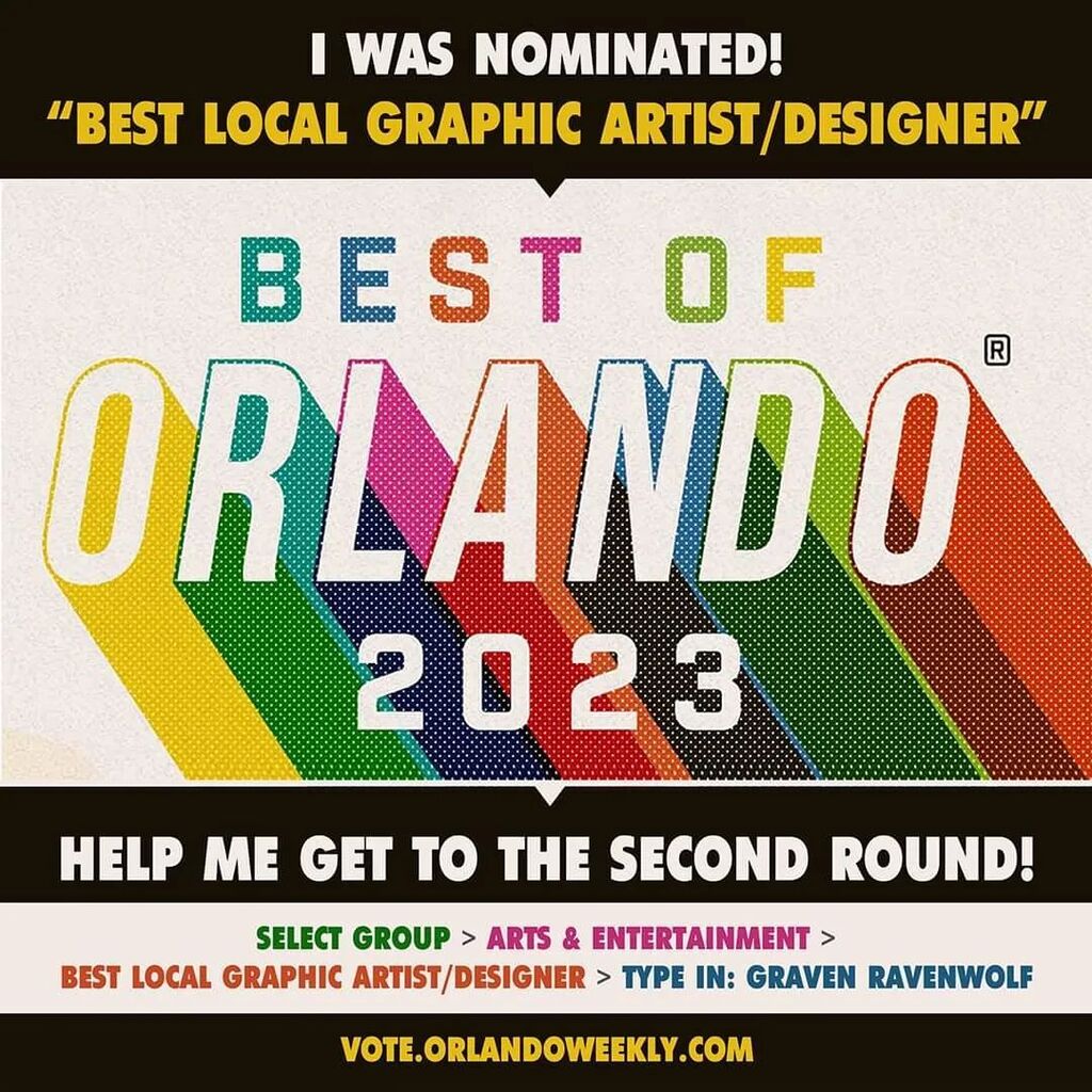TheGravenOne's tweet photo. BEST OF ORLANDO 2023 - UPDATE! 

Thanks so very, very, very much to everyone who has nominated me and voted to help me in this truly generous way! I really have no words.... 

I have been hearing that so many have voted for me in the first round... I am … https://t.co/srv28IRlzo https://t.co/WY9pUY3DXU
