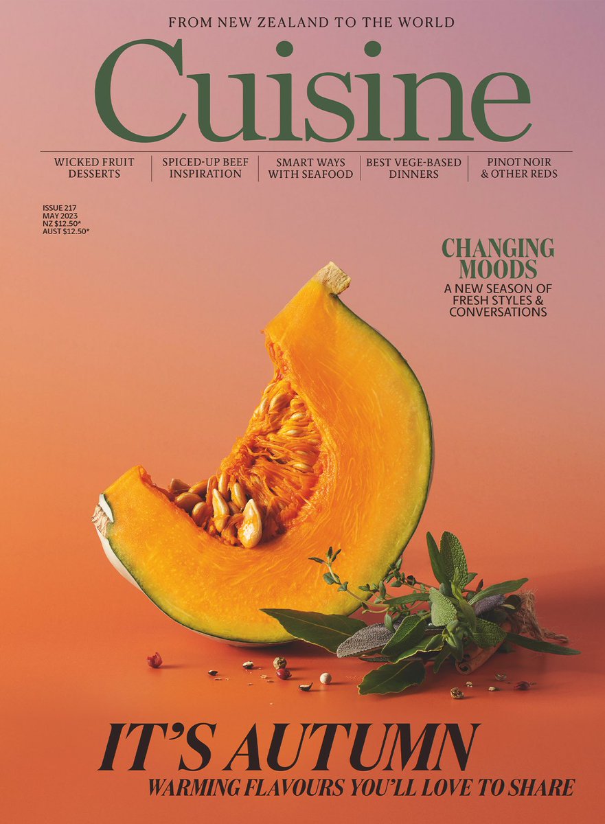 Changing moods with a new season of fresh styles and conversations…
on sale Monday 17 April.
#cuisine #nzfoodanddrink #nzrestaurants #nzflavour  #nzfoodculture