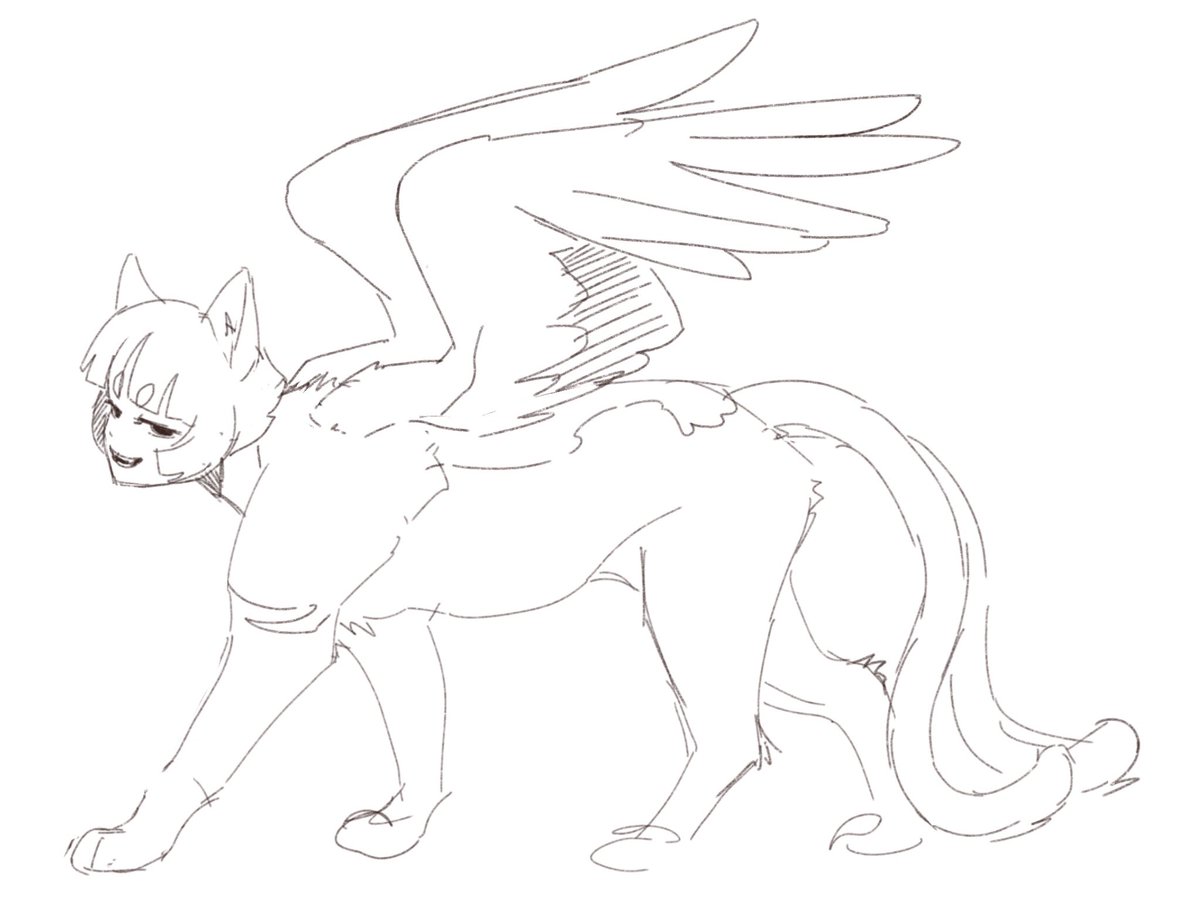 Nekomata sphinx in the making 