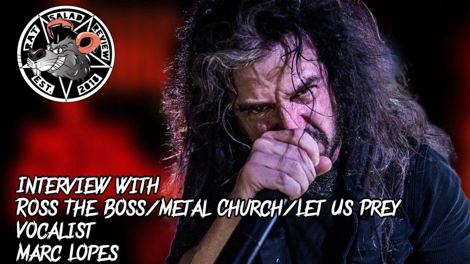 rat_review's tweet photo. #MarcLopes #metalchurch #rosstheboss #letusprey #vocalist   
This week vocalist Marc Lopes joins us to talk about his bands Ross The Boss, Let Us Prey and Metal Church.  #RatSaladReview

https://t.co/qsfhwC3IyZ https://t.co/4c89fNDaD4