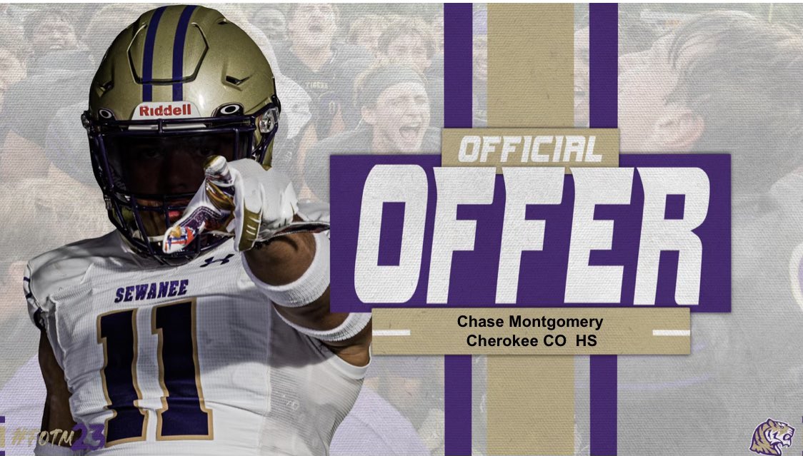 Honored to receive my first offer from <a href="/SewaneeFootball/">Sewanee Football</a>! Thank you <a href="/OLCoachHall/">Tom Hall</a> and <a href="/CoachMacSewanee/">Andy McCollum</a> I’m very grateful! #PoundTheRock🪨🔨 
@coachofwarriors <a href="/WarriorsCHS/">CHS Warrior Football</a> <a href="/RecruitGeorgia/">Recruit Georgia</a> <a href="/HSFBCherokee/">Cherokee County Football Recruiting Page</a>