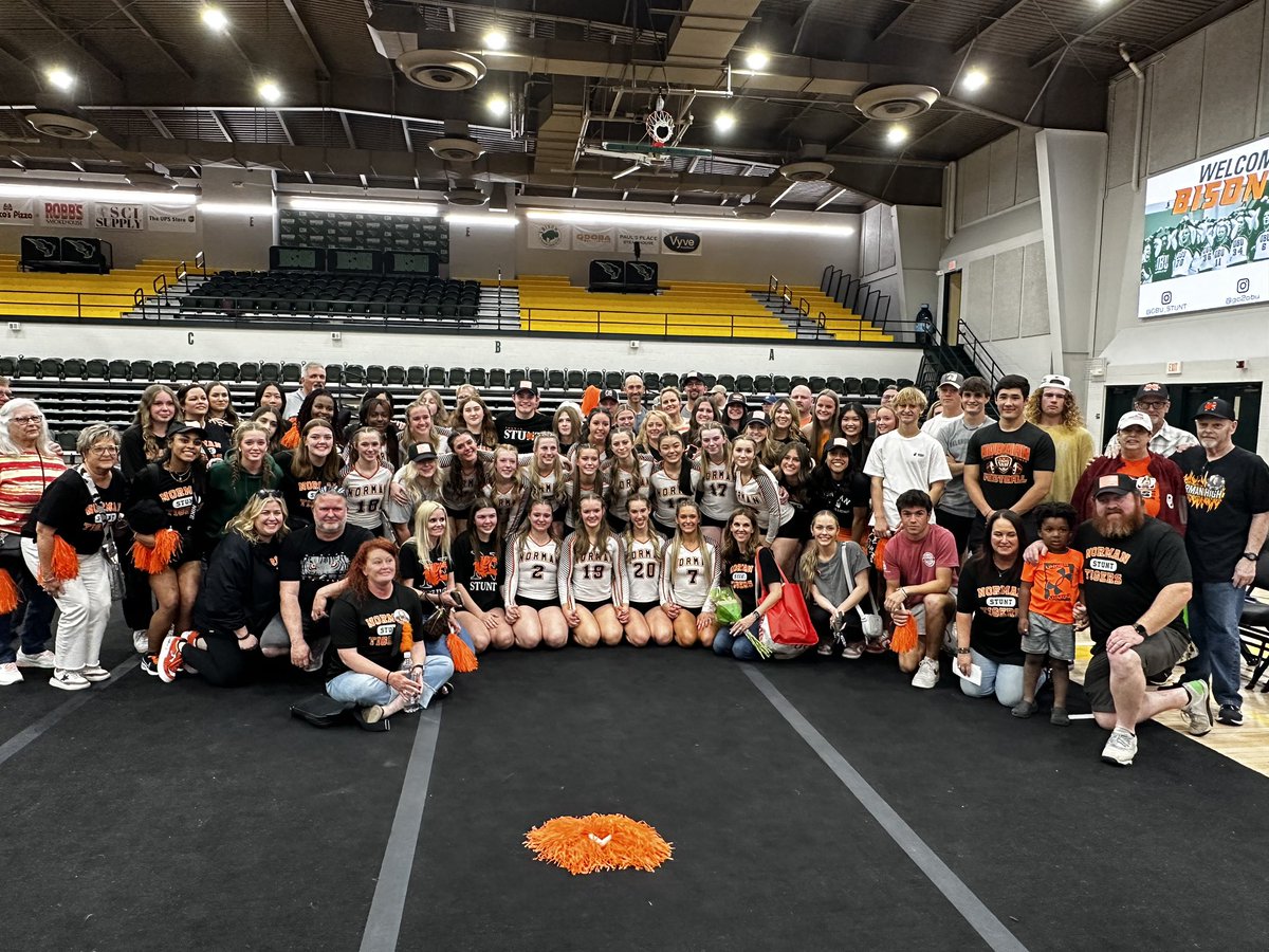 nhstigercheer's tweet photo. What a fight! Lost a heartbreaker in the finals to an amazing Deer Creek team that we have battled back and forth with all season! 14-13 final!

Win or lose…we do it as a family! 🧡 It’s always a great day to be a Tiger! 

Let’s hear it for your 2023 STUNT State Runner Ups!! https://t.co/BKoMdXRyrh