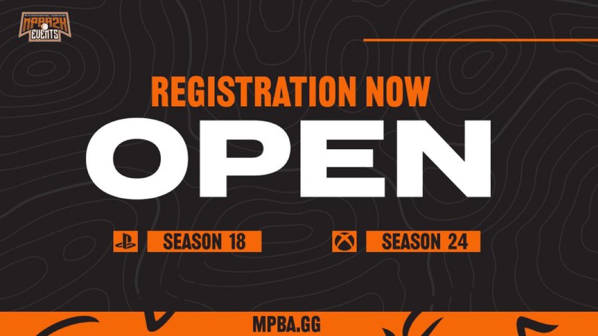 MPBA2K's tweet photo. 🚨 MPBA Season Registration Now OPEN! 🚨

Register before 4/15 for a $25 off Discount. 

💰 Cash Prizes
🏆 Kick-Off Pre-Season Tournament
📈Climb UPA Rankings
📷 Season Content &amp; Awards

Register➡️https://t.co/voRCPhpHmI

@WRproamleague

@2KRisingStars

@SLProAm https://t.co/5p3xCGMe88