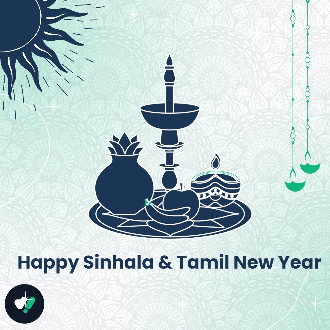 Happy Sinhala and Tamil New Year to all! 
May this new year be a journey of prosperity, good health, and happiness for you and your loved ones!