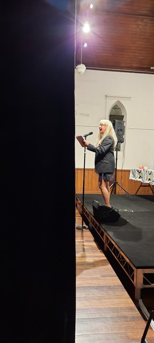 Mandy, the Dux and School Captain of Flowerhill College, makes an appearance at every school assembly and collects donations for the Poetry Club. 

Tonight 7:30pm @ Bluestone Church Arts Space. Passholders welcome.

#parentteachernight
#MICF