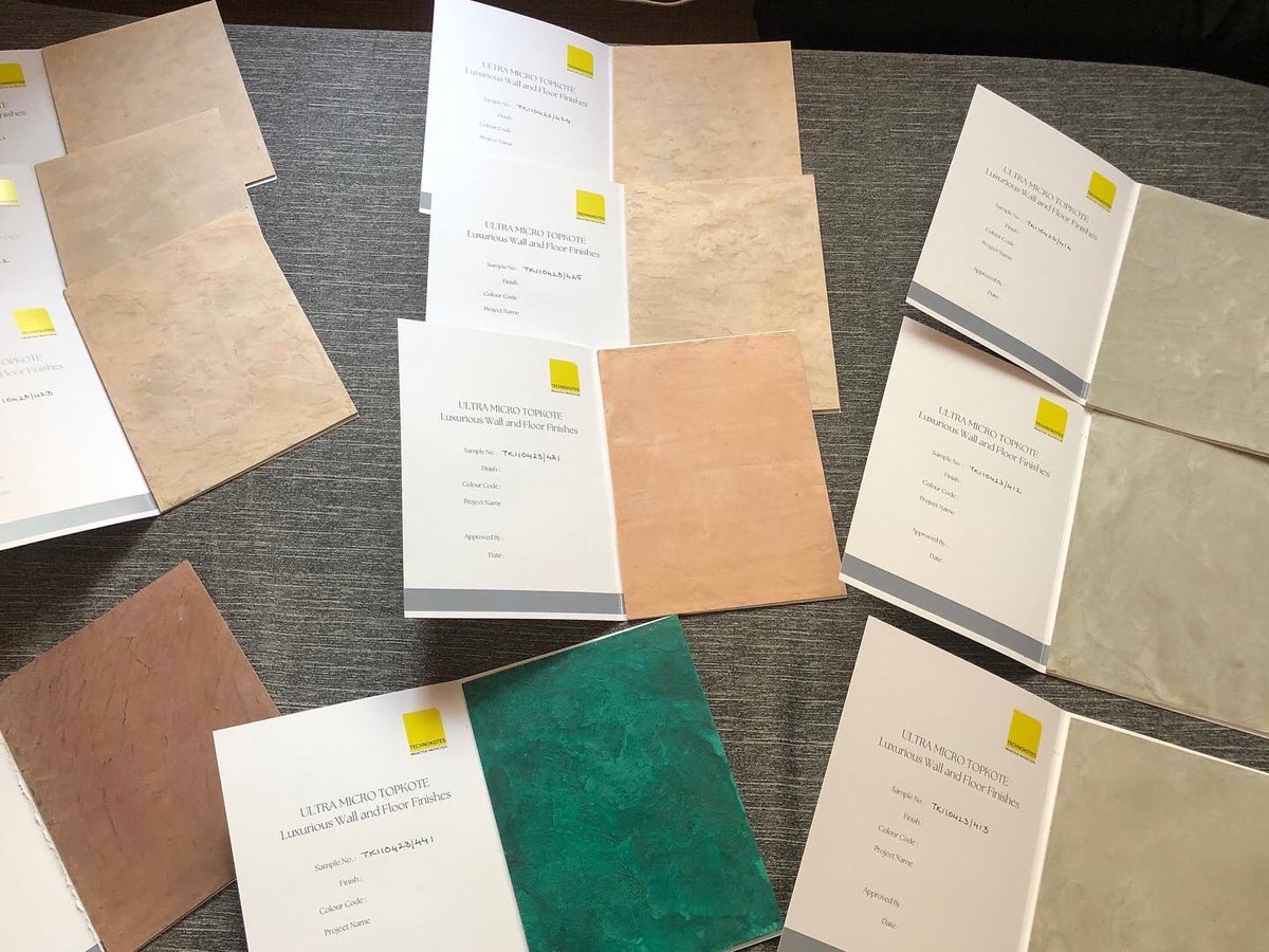 technokotes's tweet image. 🎉Our latest innovation, micro topping luxurious wall and floor finishes. Perfect for modern homes and high-end offices, durable, long-lasting, and offer a range of colors and textures. Upgrade to luxury finishes. #microtopping #wallfinishes #luxurydesign #architecture #remodel