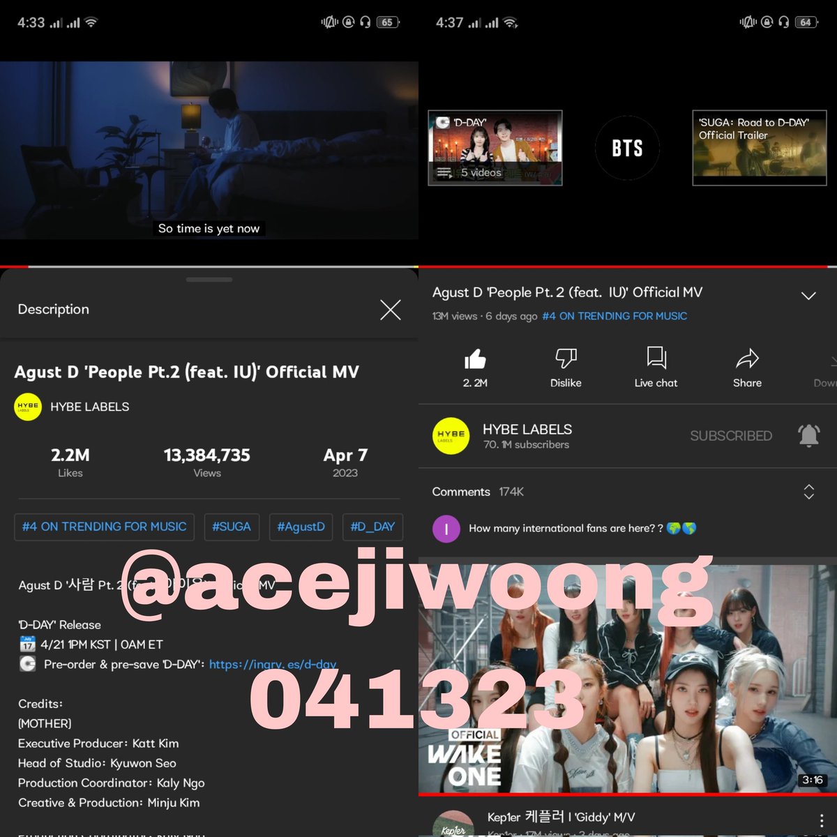 aiwonseo's tweet photo. streaming proof #10
#KIMJIWOONG #김지웅 #キムジウン
#SUGAxKJW #BOYSPLANET https://t.co/KZ5q1GZbbx