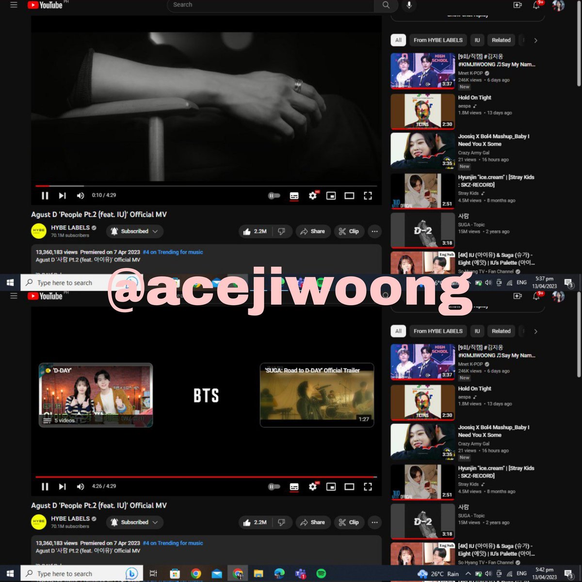 aiwonseo's tweet photo. streaming proof #11
#KIMJIWOONG #김지웅 #キムジウン
#SUGAxKJW #BOYSPLANET https://t.co/IBLSxYWlmp