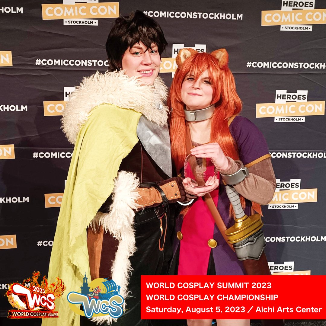 cosplay_summit's tweet photo. 世界最大級のコスプレの祭典 世界コスプレサミット🌍

8/5（土）開催のコスプレ世界一決定戦 ワールドコスプレチャンピオンシップ 出場者をご紹介🏆

🇸🇪スウェーデン代表🇸🇪
・コスネーム：Marugitto Cosplay , Sting's Cosplay @stingscosplay 

🇸🇪スウェーデン代表ページ🇸🇪
https://t.co/LzEFB8wKzf https://t.co/FzzuSR1tcq