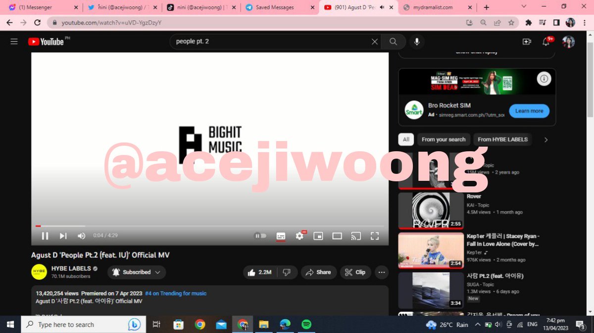 aiwonseo's tweet photo. streaming proof #15
#KIMJIWOONG #김지웅 #キムジウン
#SUGAxKJW #BOYSPLANET https://t.co/sups1M9W02