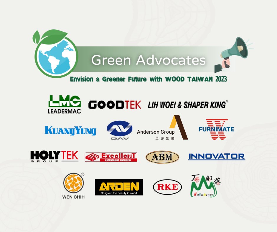 WoodTaiwan's tweet photo. WOOD TAIWAN 2023 Green Advocates save the planet with sustainable practices and innovative solutions🌎
Learn More👇
Part I >> https://t.co/lsULh6KEW4
Part II>> https://t.co/xEx4P2x7El

🌱Pre-register to visit and learn more at 👉 https://t.co/24QhW9FKy8 https://t.co/CURseNQndU