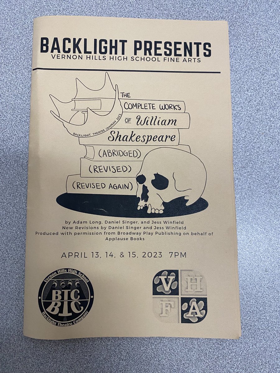 VHEngNieves's tweet photo. This!! Another stellar performance by our students. Lots of laughs &amp; audience participation only two of the highlights! #vhhs #D128 https://t.co/ahJanezNfv
