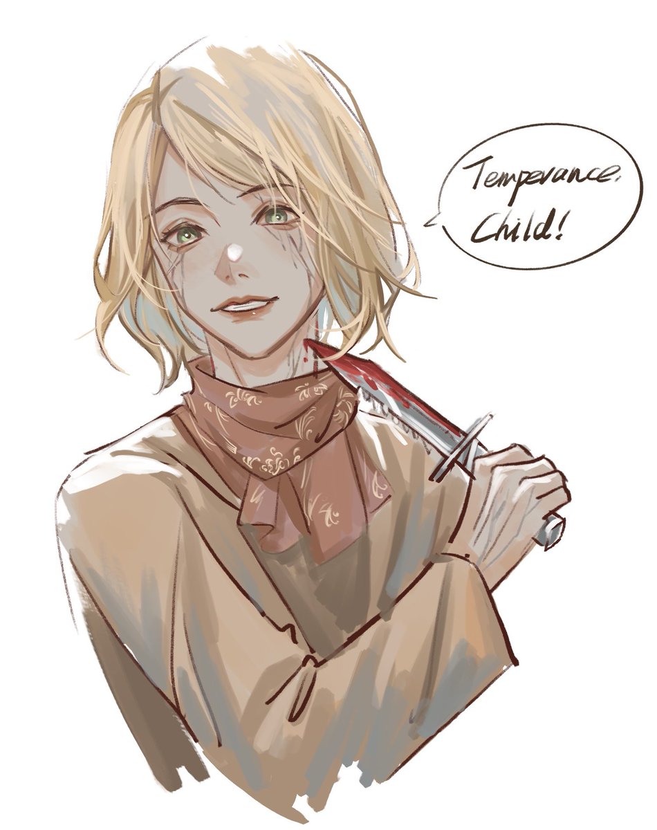 _fqing_'s tweet photo. #ResidentEvil4 #RE4 #ResidentEvil4Remake #Ashley_Graham 
“Temperance, Child!”

(Favorite part 2 https://t.co/1H7c7d8d0p