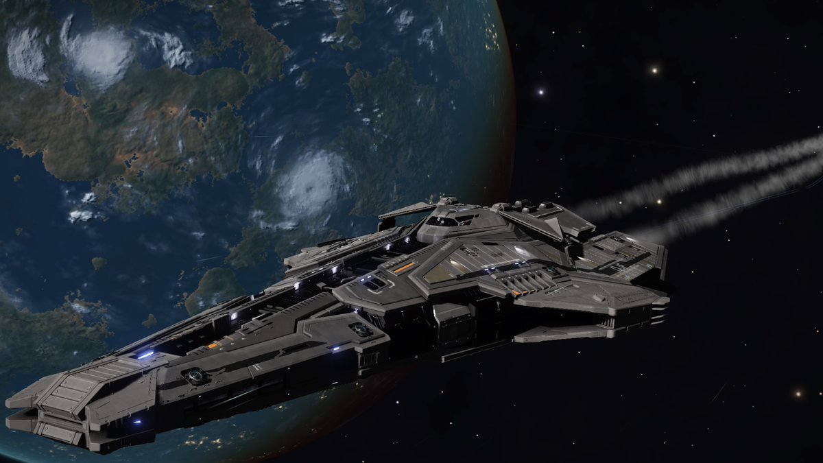 DastinJonathan's tweet photo. #FederalCorvette #Space #SpaceExploration #Explore #EliteDangerous #ClassM #EarthLike https://t.co/8SSJ0bmyuN