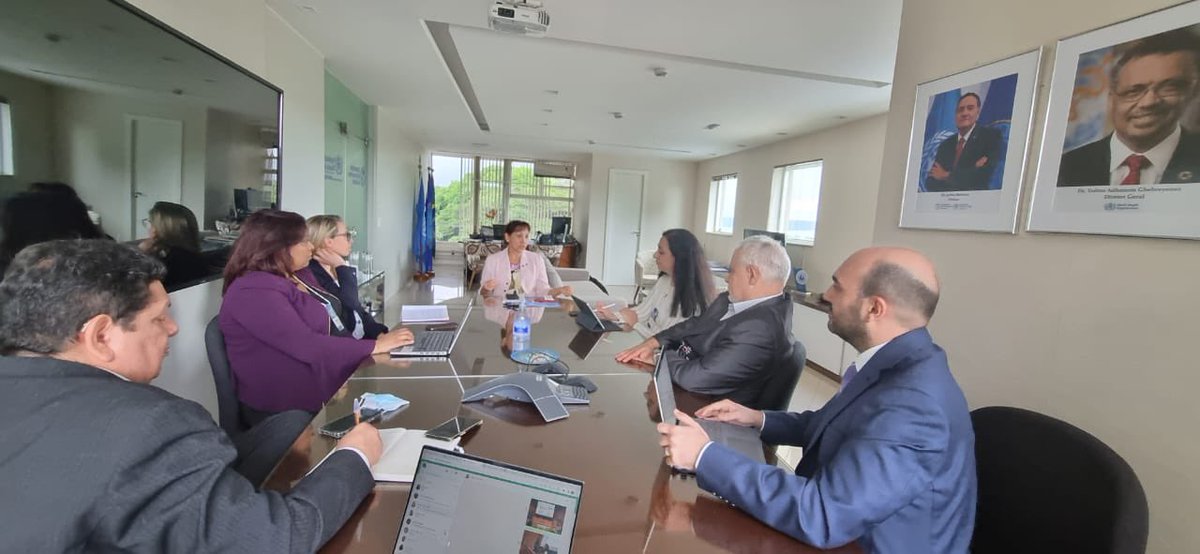 TerezaKasaeva's tweet photo. #OneWHO in action in Brazil - uniting forces to #EndTB. Great collaboration and dicussions with Dr @Socorro_Gross WR, @WHO Brazil and regional colleagues from @pahowho on addressing the underlying TB determinants of poverty, undernutrition & other vulnerabilities. #ProudToBeWHO https://t.co/VKZc2LLsHo
