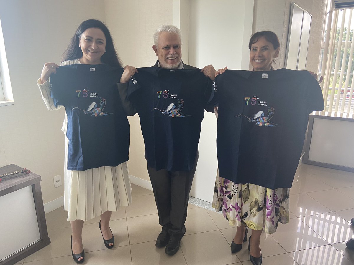 TerezaKasaeva's tweet photo. #OneWHO in action in Brazil - uniting forces to #EndTB. Great collaboration and dicussions with Dr @Socorro_Gross WR, @WHO Brazil and regional colleagues from @pahowho on addressing the underlying TB determinants of poverty, undernutrition & other vulnerabilities. #ProudToBeWHO https://t.co/VKZc2LLsHo