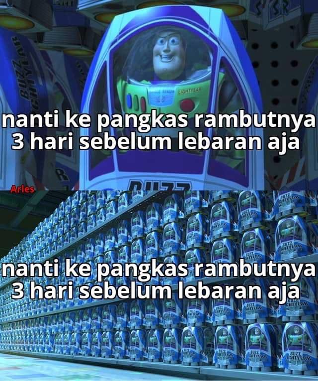 Rame banget kek bubaran bioskop yang mau nyukur