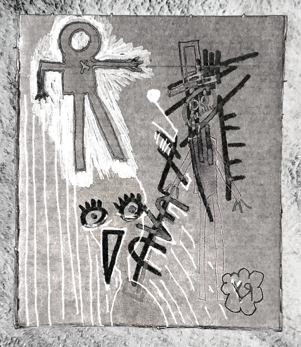richardfyates's tweet photo. "Apparitions" by Richard F. Yates (Holy Fool)

1 of 1 #handdrawn #recycledart #inkoncardboard #cryptoart for way too much #tezos! (Maybe it's not about selling??)

#art #cc0 #creativecommons @objktcom 

https://t.co/yWf8ouJZa2 https://t.co/6GHZhBuR5K