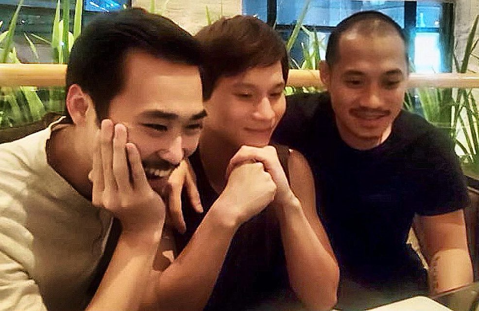 Just 3 country bumpkins seeing themselves in an @hbo series trailer for the first time. 😭

<a href="/hbomax/">HBO Max</a> <a href="/A24/">A24</a> <a href="/RobertDowneyJr/">Robert Downey Jr</a> 
#thesympathizer #hbo #hbomax #a24 #hoaxuande #frednguyenkhan #duynguyen