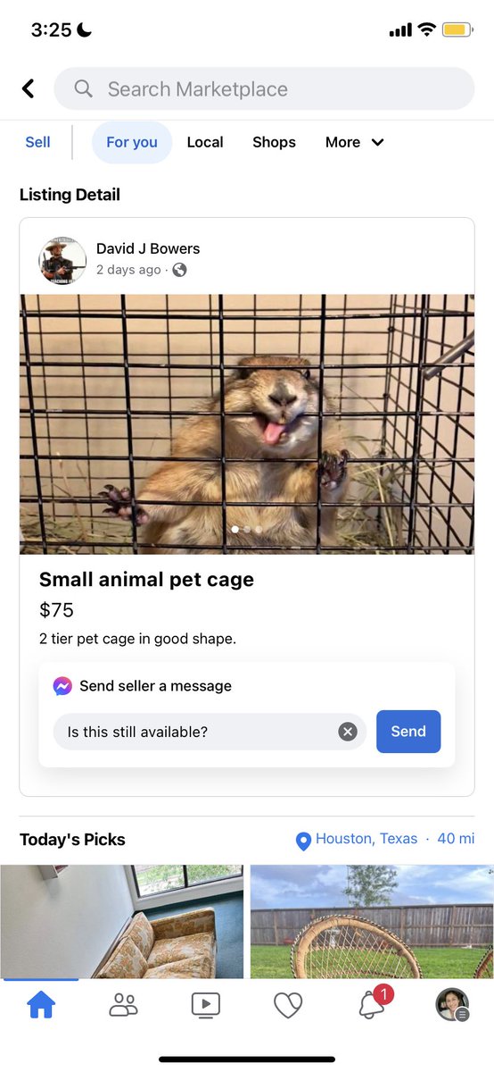 esmy_moon's tweet photo. Facebook marketplace is an interesting place https://t.co/WCxU5jlFcY