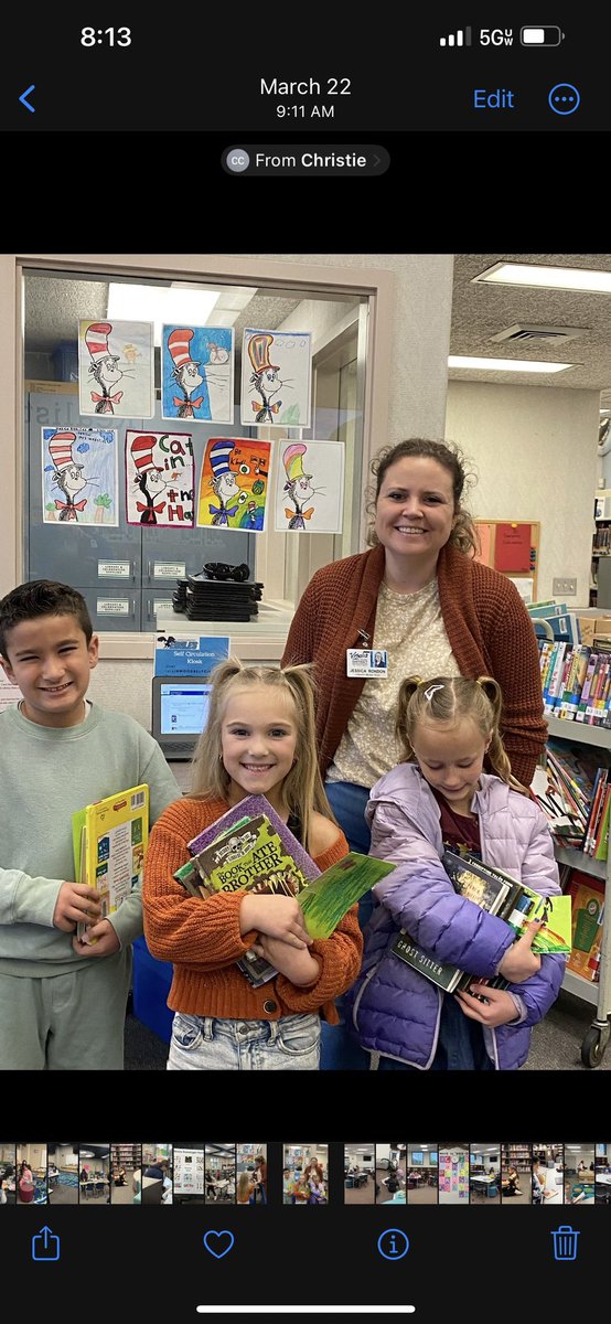 It’s School Library Month! We’re excited to highlight the important role of libraries &amp; librarians in building positive school climates and strong reading cultures on our campuses. Featured here: Martha Camarena (Riverway), Randi Overstreet (Mtn. View), Jessica Rondon (Linwood)