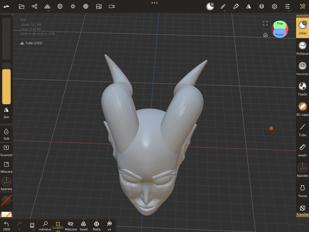LunaChavezu's tweet photo. Hora si, siempre uso a raven para practicar 😭 #3dsculp #3dmodeling https://t.co/N4AcejnBKB