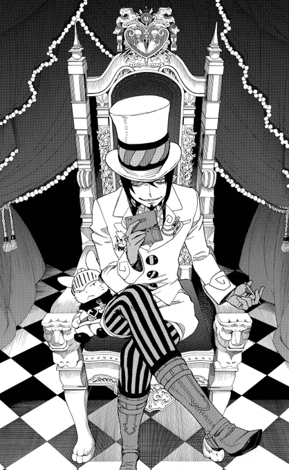 【青エクで記念日】
4月14日は椅子の日!
(10巻39話「悪魔の作法」より) 