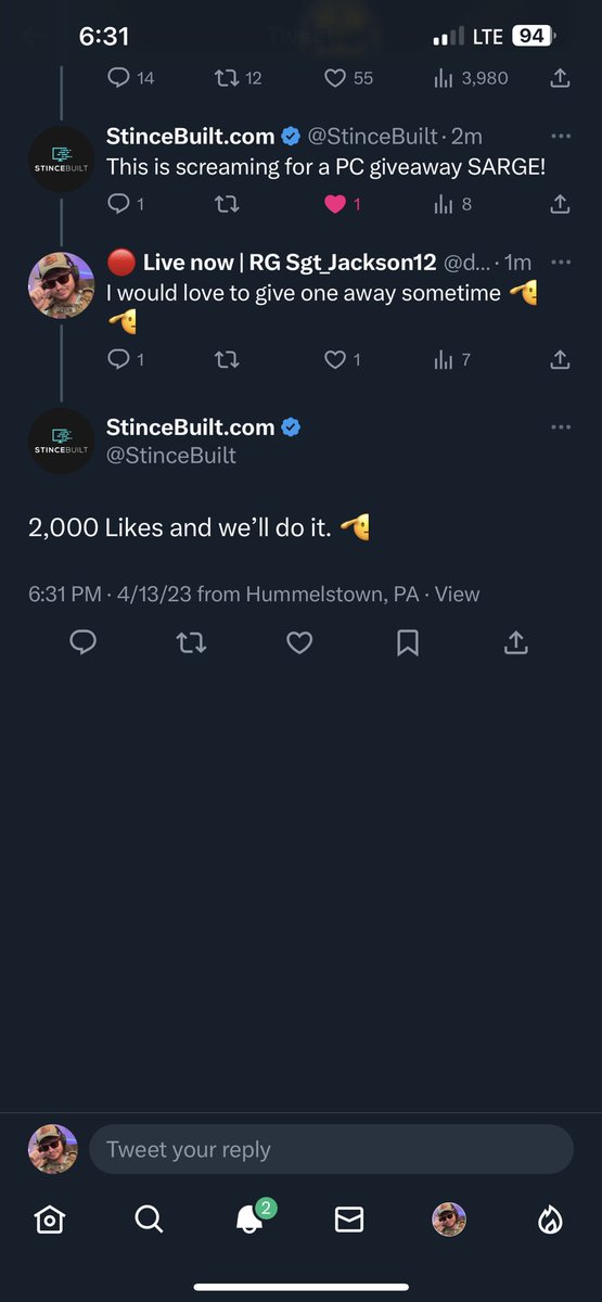 djacksonweather's tweet photo. ANNOUNCEMENT - @StinceBuilt has gave us a challenge! If we hit 2k likes on this post… we will give away a PC! 👀👀🫡🫡

https://t.co/V3dHHA0Abm https://t.co/ixsfIK4dr5