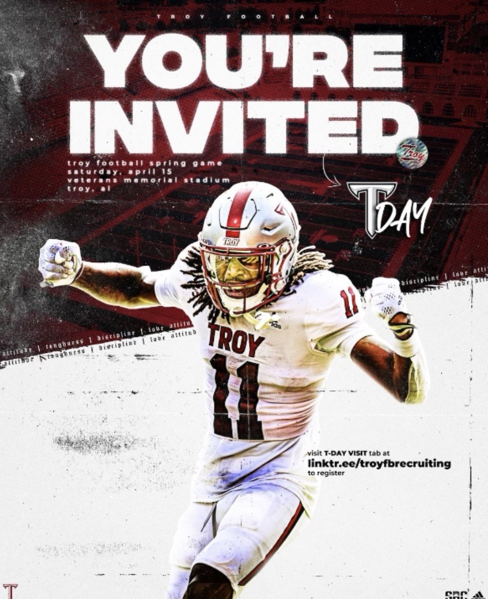 I’ll be in Troy April 15th for T-day. #gotrojans