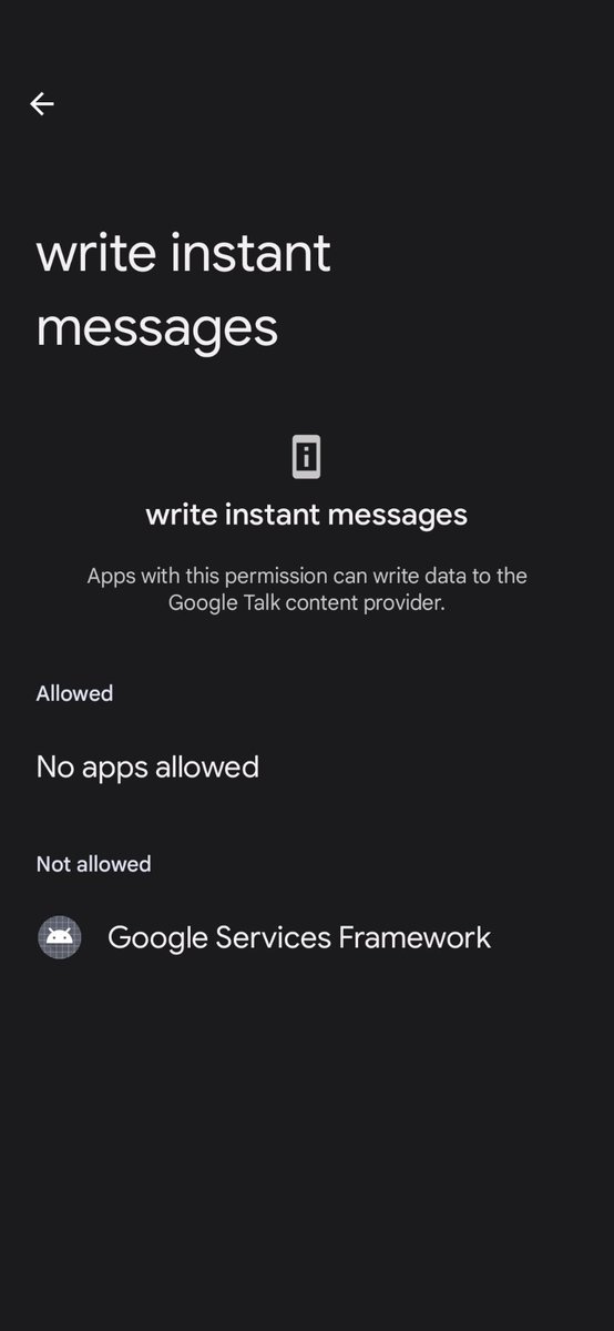 NathanPurcell56's tweet image. What is this for? Because Google Talk no longer exists except on older Android devices that never updated to Hangouts. Is this supposed to be for Google Chat? #android14beta #android #googletalk