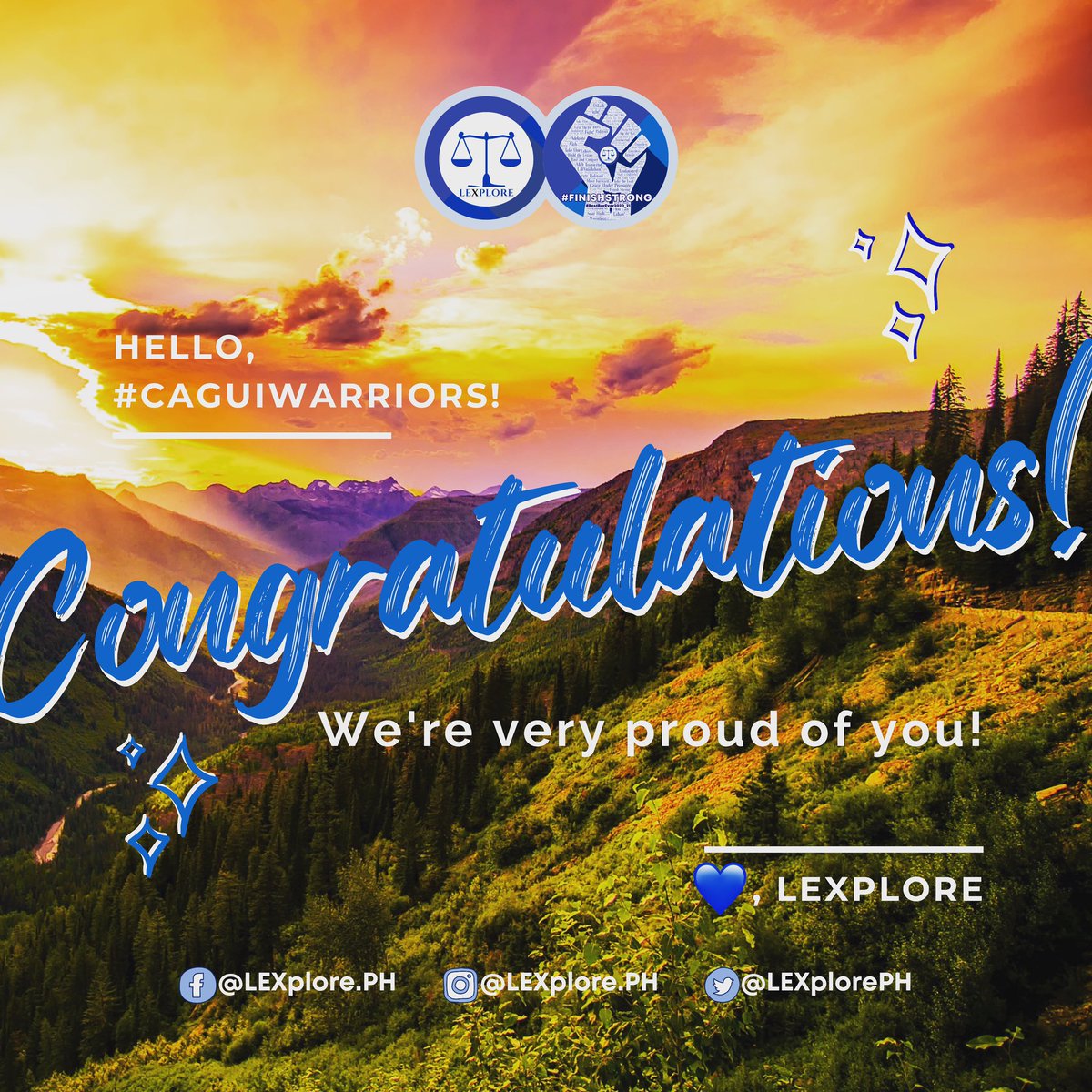 LEXplorePH's tweet photo. Dear #CaguiWow bar candidates, we’re mighty proud of you!✨ Congratulations for the display of hard work, dedication, fortitude, patience, and resilience.💙

#GetThatBar2022 #CaguiWowBar #NovemBar2022 https://t.co/Mi0UYsTwbj