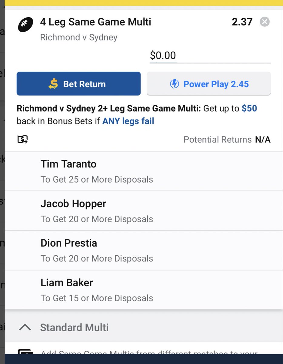 ShortysSuperCo1's tweet photo. Same Game Multi time. Keeping it simple tonight, hopefully build things up a bit for a few more tomorrow. #SameGameMulti #SGM #afl https://t.co/3TjlxJeARI