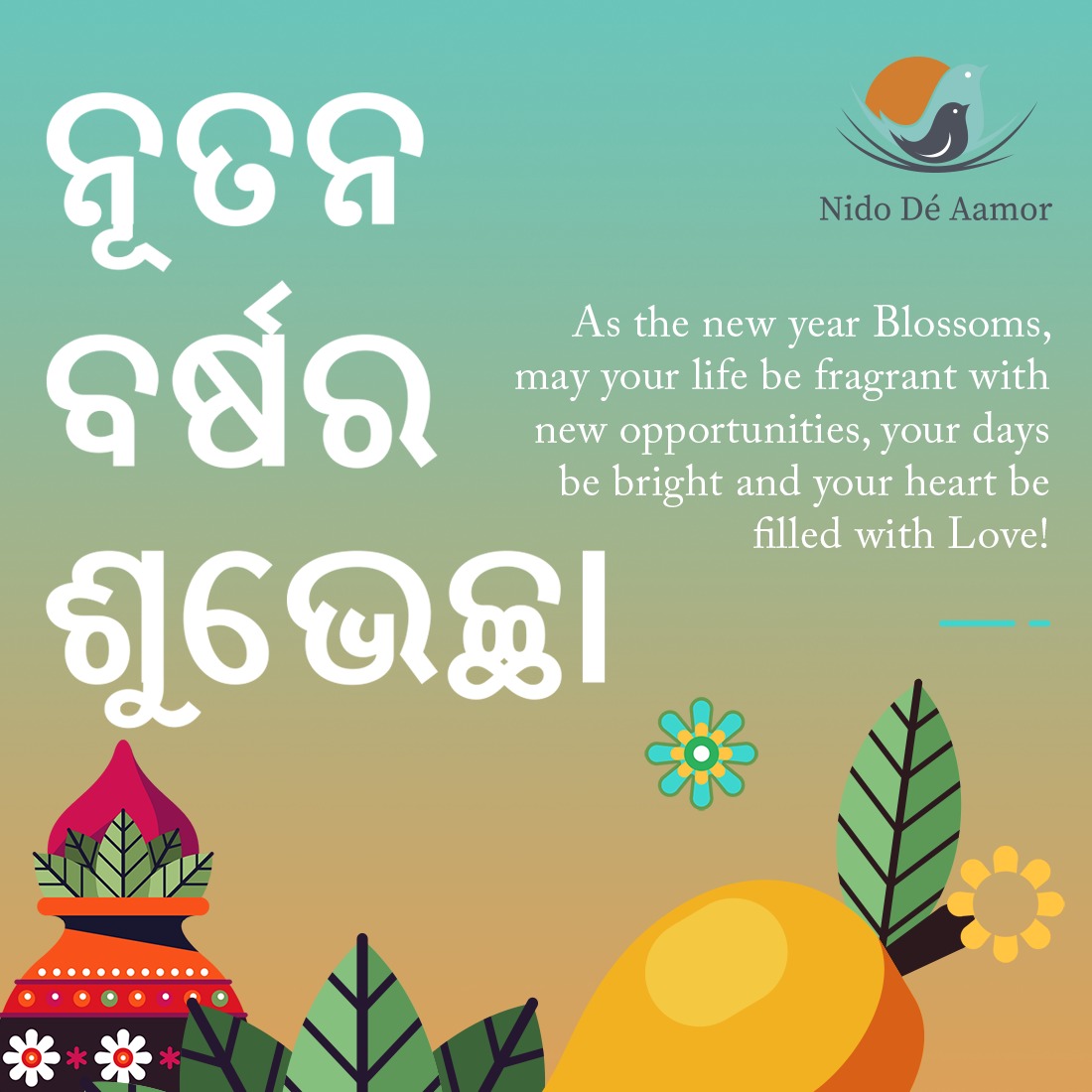Wishing you and your family a very happy and prosperous Maha Bisubha Sankranti.

May this new year bring you joy, peace, and success.

#PanaSankranti #MahaBisubaSankranti #OdiyaNewYear #NewYear #Odisha #Festival #Celebrations #NidoDeAamor