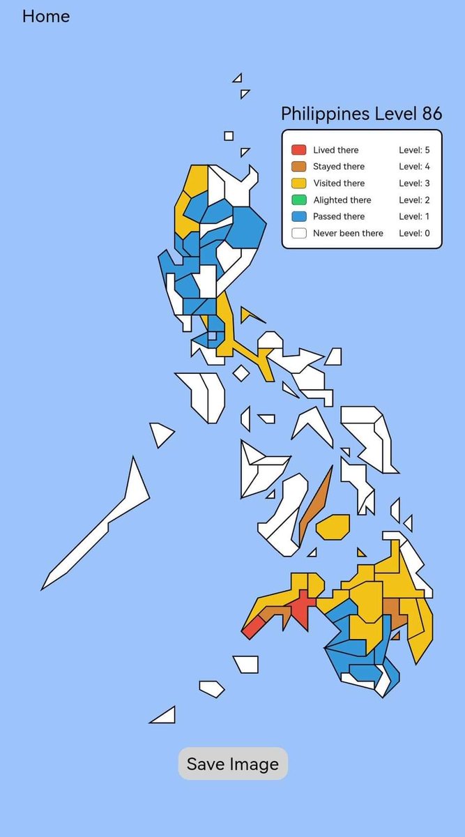 itssohaze's tweet photo. I saw this on Reddit. A developer made a web app para makita kung ano na ang mga nabisita at napuntahan mo na sa Pilipinas. 
Eto ang sa akin. 

Link: https://t.co/rF8V4DlhUd https://t.co/KPbIWJOgtO