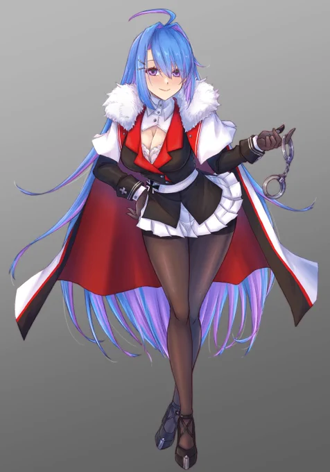 おまけで納品した軍帽無しバージョンです。#アズールレーン #AzurLane #碧蓝航线 