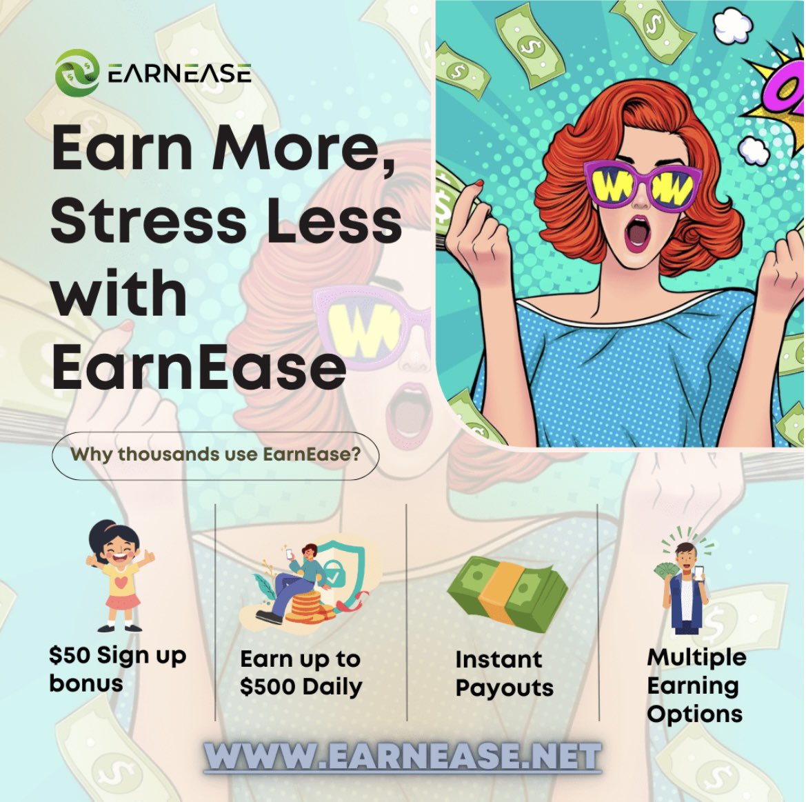 juscandles's tweet photo. Tap in Maximize your earnings with ease using EarnEase! Make $500 daily without stress. With EarnEase, you can be your own boss and earn as much as you want💰 💸Sign up now and get $50 just for joining 🔥 https://t.co/ijNiSk5T0d
#earnease #moneymaking #success #goals https://t.co/f93rfIyEi8