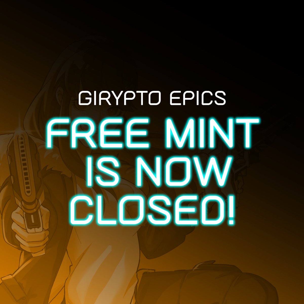 GIRYPTO #EPICS free mint is now closed. 
Thank you for your support!

#GIRYPTO $GIR 
#WEB5 #IP #W5IP #CCBYSA