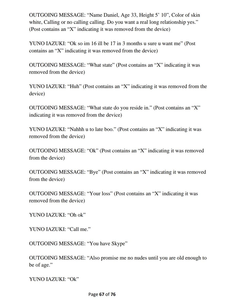 stevanzetti's tweet image. In addition to occasionally racist messages suggesting Daniel Perry, the man Governor Greg Abbott wants to pardon, was fantasizing about shooting protesters, there are some where he is chatting with underage youth. 

"No nudes until you're old enough," Perry wrote in one message.