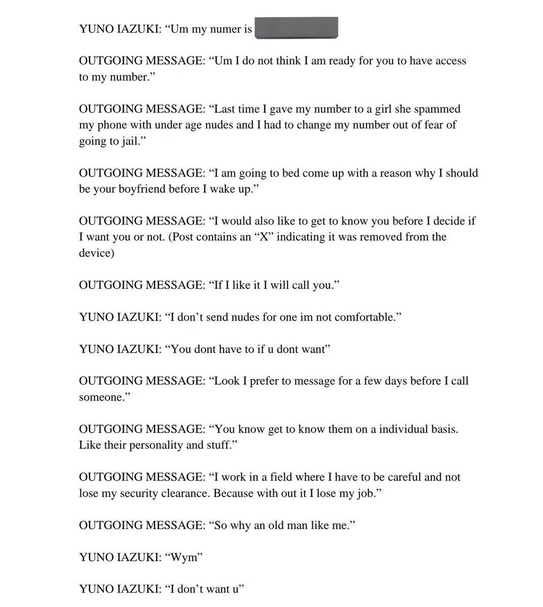 stevanzetti's tweet image. In addition to occasionally racist messages suggesting Daniel Perry, the man Governor Greg Abbott wants to pardon, was fantasizing about shooting protesters, there are some where he is chatting with underage youth. 

"No nudes until you're old enough," Perry wrote in one message.