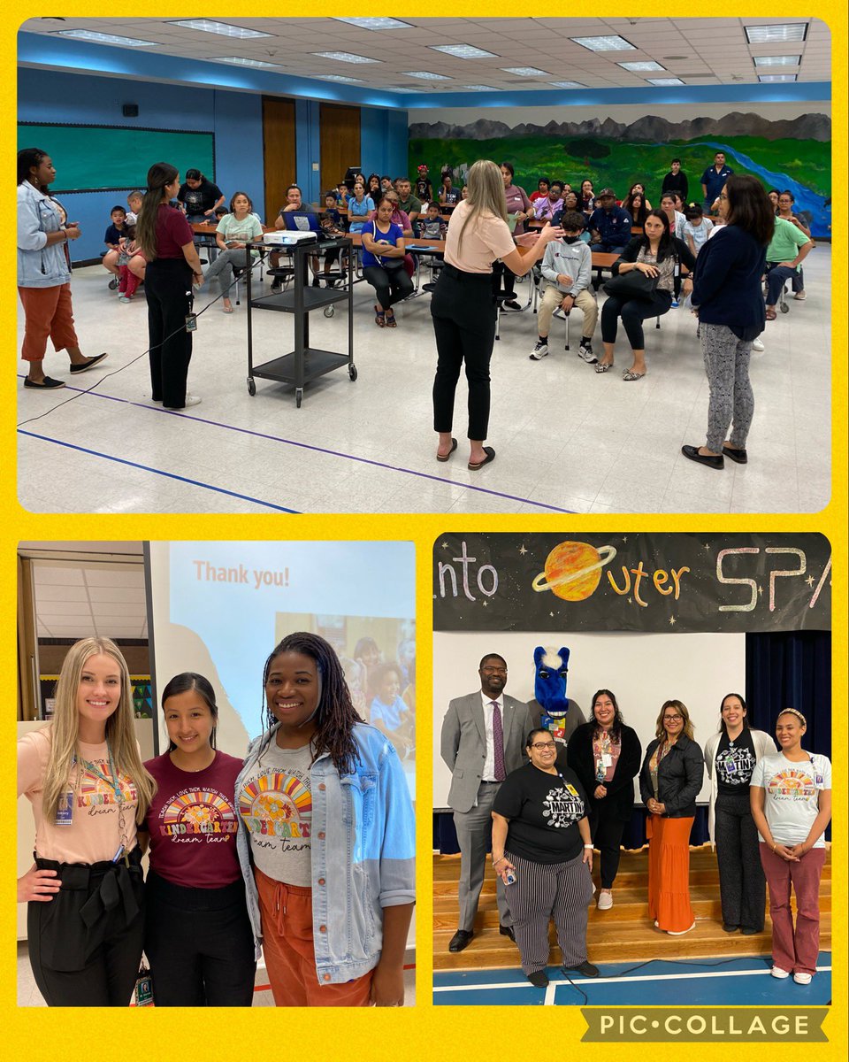 DrTLSha's tweet photo. Our soon to be kindergartners and their families were greeted by some of the @Martin_Mustangs chorale, escorted by our safety patrols &amp; student council members, and presented to by our kinder teachers! 🎉🐴❤️💚💙💛😍@MariehelV @MsSandles https://t.co/QVokaEfuID