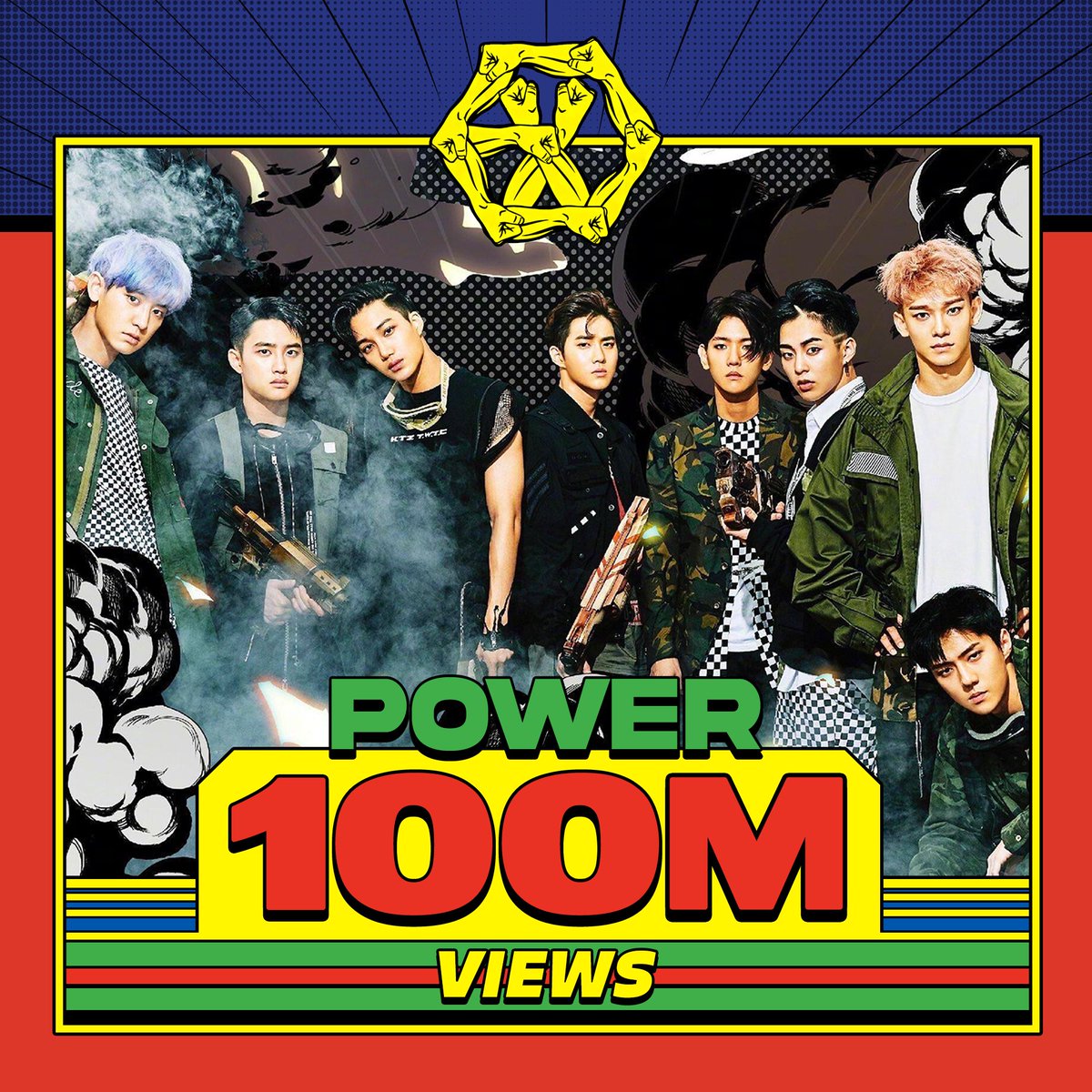 KpopperFanmulti's tweet photo. 📸 #EXO 'Power' MV HITS 100 MILLION VIEWS on YouTube! 🥳

#weareoneEXO 
#POWER100MViews https://t.co/ER9XhASxc1
