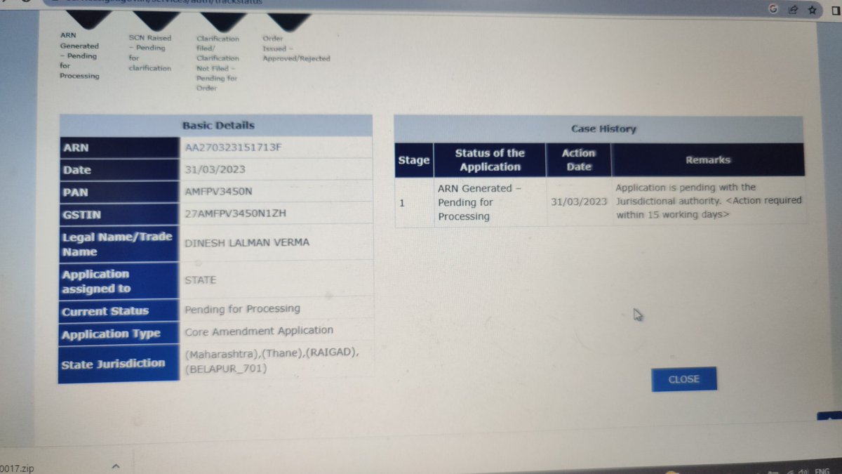 tssunil9's tweet photo. @Infosys_GSTN @askGST_GoI @GST_Council 
I had  applied for amendment in Gst 10 days before but still officer don't see this.
Can you please explain me complaint authority details. https://t.co/Pc3ol5WLWq