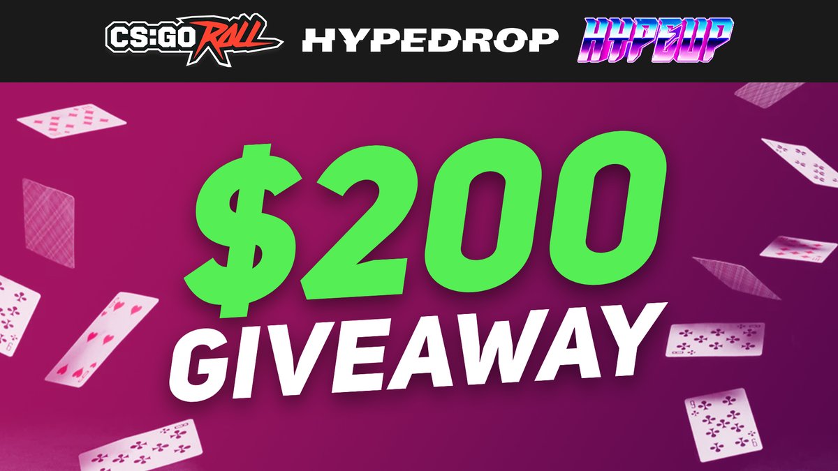 ZoidGambles's tweet photo. 🎁 $200 GIVEAWAY 🎁

Entries (must show proof):
🔹 Join my Discord; link in profile ($50)
🔹 Retweet, Follow, and Tag a friend ($50)
🔹 Deposit at least $5 with code "ZOID" on HypeUp, HypeDrop, or CSGORoll! ($100)

Ends 4/21! 📅 https://t.co/GFv9dAKwBM