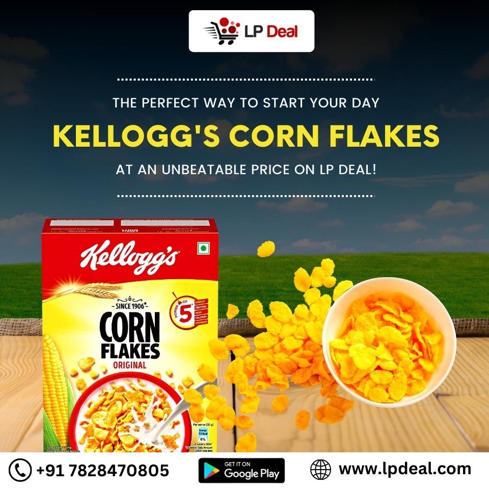 Start your day on a perfect note with Kellogg's Corn Flakes, now available at an unbeatable price on LP Deal!

#KelloggsCornFlakes #breakfastessentials #LPDeal #discountedprice #morningroutine #healthylifestyle  #grocery #grocerystore #groceries