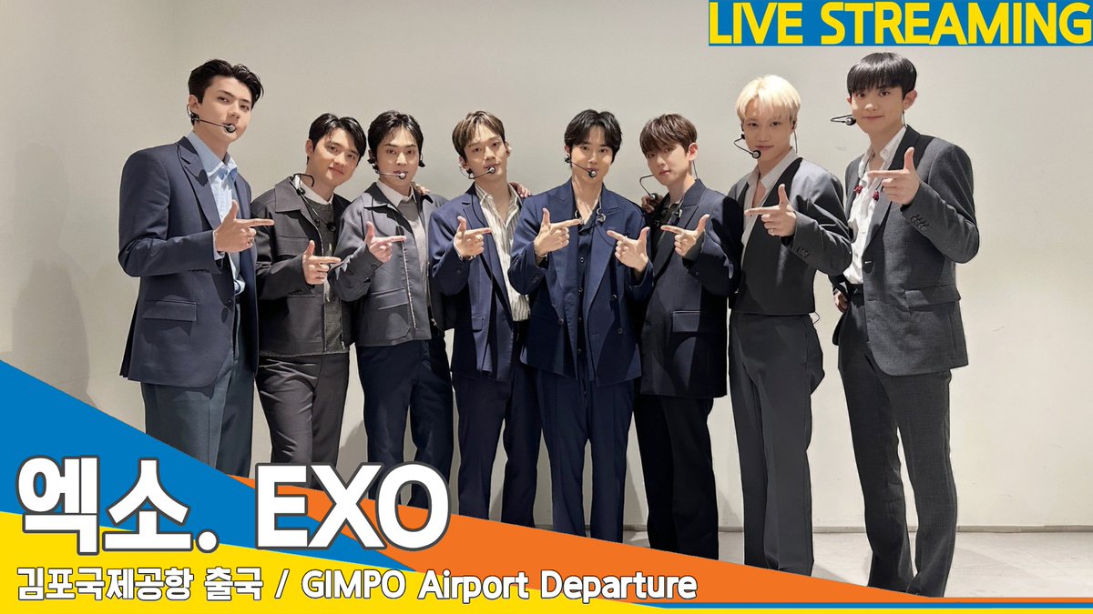 newsenstar's tweet photo. [LIVE] 엑소(EXO), 일본 팬미팅 일정차 출국✈️ Airport Departure 23.4.14 #NewsenTV

https://t.co/nj24Xum5J2 출처 @YouTube 

#엑소 #EXO #수호 #찬열 #카이 #디오 #백현 #세훈 #시우민 #첸 #김포공항 #GMP #출국 #공항패션 #Departure https://t.co/LiKQ3FRHrY