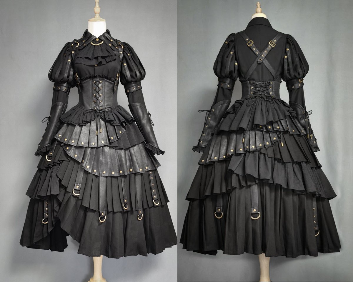 LolitaWardrobe's tweet photo. 【-Size 4 and Size 5-】 are available for 【-Lost in the Dark Mist Gothic Lolita Blouse and Corset JSK-】

◆ Shopping Link >>> https://t.co/RbLijc7FEE
◆ Firendly To Plus-size Fellow Lolitas ^^ https://t.co/n3J3MegZsu